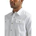 thumbnail image 3 of Wrangler Men's Authentics Short Sleeve Classic Woven Shirt, Bright White, Size: S-3XL, 3 of 4