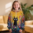 thumbnail image 2 of Pzuqiu Cat Boy's Hooded Sweatshirts 8-9 Versatile Fleece Boys Hoodies Personalized Children's Long Sleeve Sweatshirt Fall Outfits Fashion Clothing for Daily Life, 2 of 7