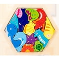 thumbnail image 3 of lionlar Wooden Puzzle Games Educational Toy Stacking Blocks Cartoon Shape Pattern Marine Life, 3 of 9