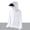 White, variant on WIZUTIZ Men's Sun Shirts Upf 50 Rash Guard Long Sleeve Sun Protection Hoodie with Hat &Face Mask Zip Cooling Going Out Jacket