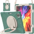 thumbnail image 1 of Funda a juego para iPad Pro de 12,9 pulgadas (2020) con correa para el hombro, soporte de anilla ajustable grande, portalápices y protección contra golpes., 1 of 5