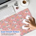 thumbnail image 4 of Long Mouse Pads for Desk,Pink Cartoon Unicorn Rainbow Donut Ice Cream Desk Mats on Top Of Desks, Desk Mouse Pad Extra Large with 3mm Non-Slip Base and Stitched Edge for Gaming,Work,Home 31.5"x11.8", 4 of 5