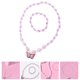 thumbnail image 2 of 1 juego de joyería para niños, collar, pulsera y mariposas para niña., 2 of 6