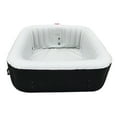 thumbnail image 6 of ALEKO 6 Person Jet Square Outdoor Inflatable Black Hot Tub Spa with Cover, 6 of 14