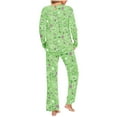 thumbnail image 2 of Tnhcen Womens Pajama Set Cotton Long Sleeve Pjs Two Piece Sleepwear With Pockets, 2 of 4