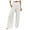 White, variant on Bjutir Womens Pants Wide Leg Pants Summer Casual High Waisted Palazzo Pants Baggy Beach Trousers With Pocket Beige L