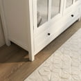 thumbnail image 3 of Llinc Store Buffet Storage Cabinet Sideboard with Double See Thru Doors, Bottom Drawer and Unique Bell Handle, 3 of 8