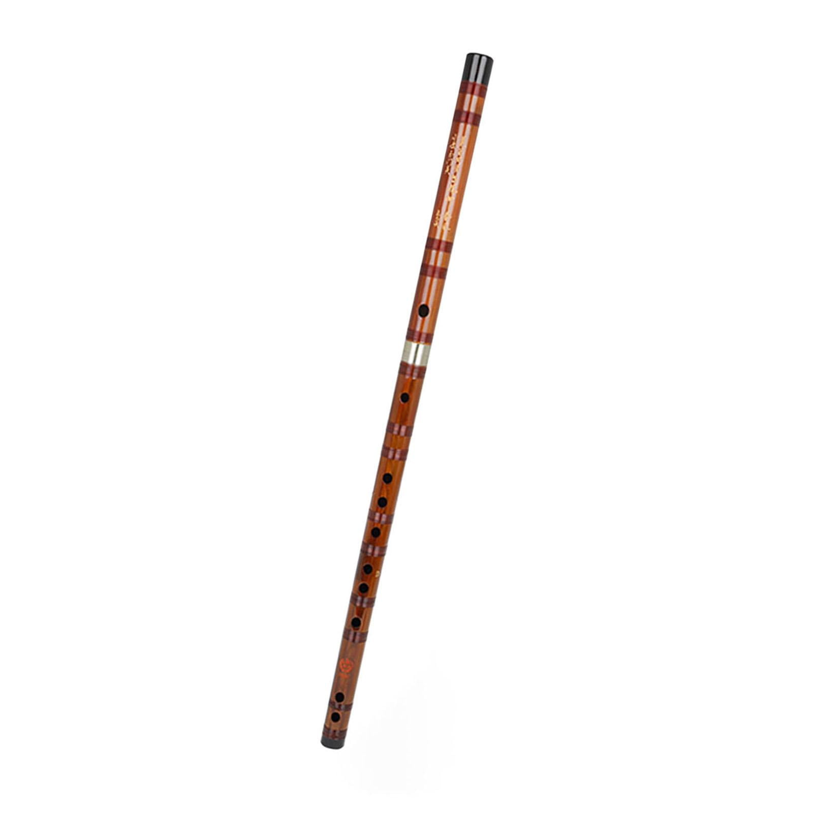 LeeQinersw Bamboo Flute Handmade Polished Professional for Orchestra Musical Instrument for Key of D