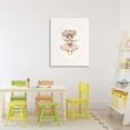 thumbnail image 3 of Stupell Industries Cottage Nursery Ballerina Mouse Striped Canvas Art, 24 x 30, by LSR Design Studio, 3 of 8
