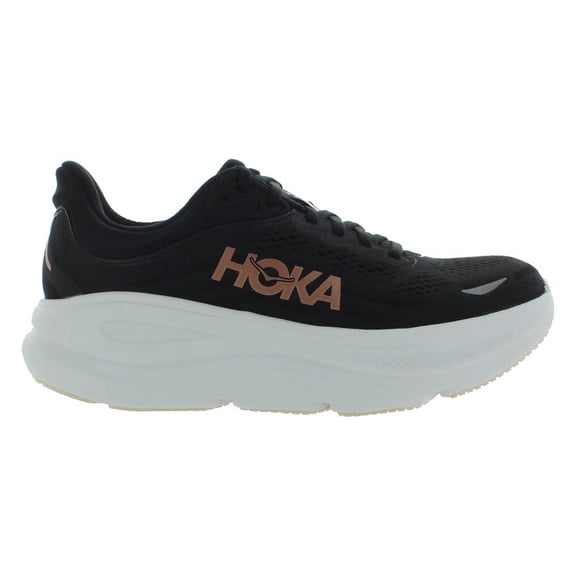 HOKA Bondi 9 Womens Shoes Size 6.5, Color: Black/Rose Gold