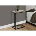 thumbnail image 4 of Monarch Specialties Accent Table, C-shaped, End, Side, Snack, Living Room, Bedroom, Metal, Laminate, Beige, Black, Contemporary, Modern, 4 of 5