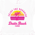thumbnail image 3 of Inktastic Summer Enjoy the Sunshine Destin Beach Florida in Pink Girls Toddler Dress, 3 of 4