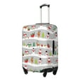 thumbnail image 2 of PAYOHTO Highly Elastic Spandex Suitcase Cover Luggage Cover Small Fits 18 to 21 Inch Cute Christmas Silver, 2 of 8