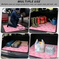 thumbnail image 3 of KUIFORTI Pink Paw Print Universal Car Trunk Mat 29" x 39" Car Cargo Liner Vehicle Interior Protection Accessories Durable Fits Most Cars, SUVs & Trucks Trunk Protective Mat, 3 of 7