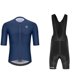 thumbnail image 1 of WILLBEST Conjunto de Ropa Deportiva de Ciclismo de Verano para Hombre y Mujer, de Lana Cálida y Pantalones Cortos con Tirantes, de Manga Media., 1 of 2