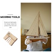 EXHUMKY Wooden Sailing Ship Model Kit, Lightweight Wood Material for Detailed Ship Crafting and Precision Model Building