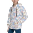 thumbnail image 2 of Vsdgher Orchids Flowers Hoodie Youth Classic Hooded Pullover Sweatshirts Essentials Hoodie for Children (s-xl)-Medium, 2 of 6