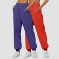 thumbnail image 2 of Mepaouo 2Pcs Womens Fleece Lined Sweatpants High Waisted Pull on Baggy Cinch Bottom Jogger Sizes S-3X, 2 of 4