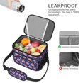 thumbnail image 4 of Lunch Box Pioneer Flower Floral Print Pattern Insulated Lunch Bag for Women Men,Medium Leakproof Lunchbox Cooler Bag Adjustable Strap,10 X 6.7 X 8 Inches, 4 of 6