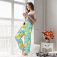 thumbnail image 5 of Logiee Yellow Lemon Print Women Pajama Pants,Comfy Pj Bottom with Pockets & Drawstring,Stretch Casual Sleepwear-XX-Large, 5 of 6