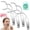 4 Pack, variant on Stainless Steel Floss Pickm, Portable Reusable Metal Dental Flosser, Reusable Floss Pick with Refillable Standard Flosses Holders, Daily Teeth Care Cleaning Tool