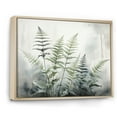 thumbnail image 2 of Designart "Ferns Silver II" Floral Floater Framed Wall Art Print, 2 of 7