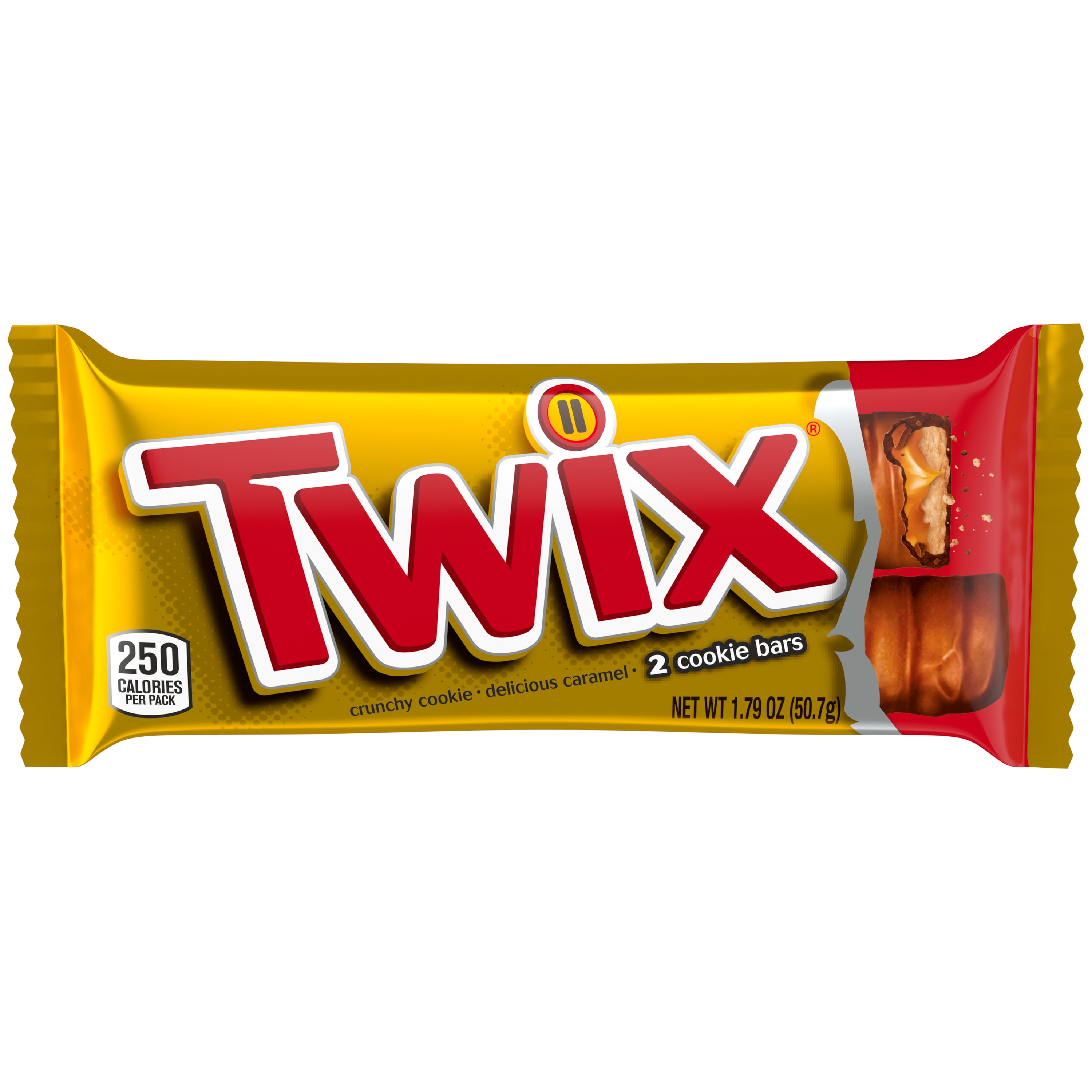 Twix Caramel Full Size Chocolate Cookie Candy Bars  - 1.79 oz Bar