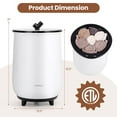 thumbnail image 3 of Costway 23L Bathroom Towel Warmer Bucket 4 Timer with Fragrance Holder & 3-Level Heating Black, 3 of 10