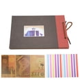 thumbnail image 4 of Álbum De Fotos Hecho A Mano Con Cuerda Retro, 29 Cm X 19 Cm, Contieneno 80 Páginas Para Más De 160 Fotos, Excelentes Ideas De Regalos Para Familiares Y Amigos, Cubierta Con, 4 of 7