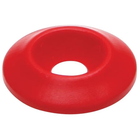 Allstar Performance ALL18692-50 Body Bolt Washer - Countersunk - 1/4 in ID - 1 in OD - Plastic - Red - Set of 50