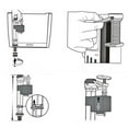 thumbnail image 3 of Complete Toilet Tank Tank Repair Kits Fill Valve Flush Fill Valve Toilet Valve Flapper F, 3 of 9