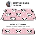 thumbnail image 4 of GZHJMY Car Windshield Sunshade Cute Panda Pink Heart, Foldable Car Visor Front Window Sun Shade for SUV Car 55 x 27.5 inch Keep Vehicle Cool, 4 of 6