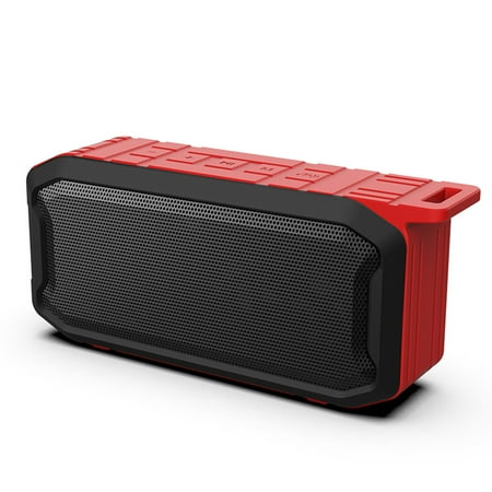 Portable bluetooth speaker with high-power subwoofer and HD sound quality wireless waterproof outdoor USB music player supports AUX and TF card and other connection methods suitable for travel