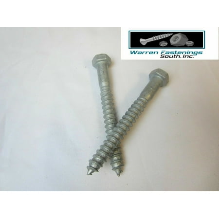 

50 Hex Head 1/2 X 3-1/2 Lag Bolts Hot Galvanized Wood Screws