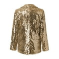 thumbnail image 6 of Daolelai Women's Sequin Lapel Blazer, 6 of 8