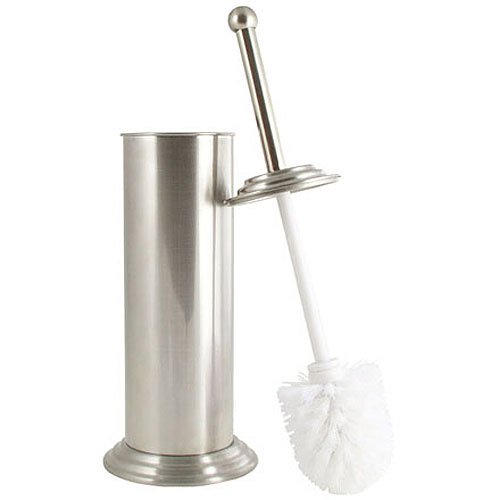 Exquisite Ashton Toilet Brush and Canister, Brushed Nickel Walmart