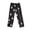 Black, variant on WTOBBY Women's Festive Christmas Pattern Pajama Pants with Elastic Waist - Holiday Themed Sleepwear for Comfortable Home Lounge Wear - Straight Leg Comfortable Fit,Black L