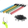 thumbnail image 2 of Lure Bait Neko Rig Wacky Rig Tool Worm O Ring Wacky Ring Kit Bass Senko Soft Bait Fishing Tackle Set Gold, 2 of 6