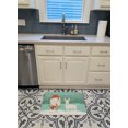 thumbnail image 3 of Carolines Treasures CK2058RUG White Bull Terrier Snowman Christmas Machine Washable Memory Foam Mat, 3 of 4