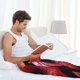 thumbnail image 5 of Fotbe Closeup Red Flamingo Portrait Pantalones de Pijama para Hombre, Pantalones de Dormir, Pantalones de Casa con Cintura Ajustable y Bolsillos-Small, 5 of 6