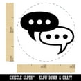 thumbnail image 2 of Conversation Discussion Chat Bubbles Icon Self-Inking Rubber Stamp Ink Stamper - Brown Ink - Mini 1/2 Inch, 2 of 7