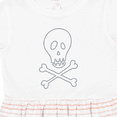 thumbnail image 4 of Inktastic Skull and Crossbones Girls Toddler Dress, 4 of 5