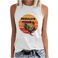thumbnail image 1 of Moda Casual mujer sin mangas impreso damas cuello redondo Tank Tops chaleco camiseta Fridja  gh4533, 1 of 6