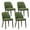 Green, variant on AFO Modern Dining Chairs Set of 2, Fabric Side Dining Room Chairs with Wood Legs for Kitchen Dining Room Restaurant , Light Grey