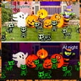 thumbnail image 4 of Halloween Scary Cats Skeleton Yard Sign,Halloween Glow in The Dark Black Cats Silhouette Lawn Signs with Stakes,4Pcs Luminous Black Cat Decoration for Garden Lawn Pathway, 4 of 6