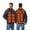 Black-B, variant on Mens Heated Jackets Hooded Stand Collar Front Zipper Print Cardigan 27 Heateing Zones Thermal Outwear With Pockets (L, Navy)