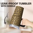 thumbnail image 5 of 20oz Geometric Texture Handle Tumbler, Stainless Steel Double Wall Insulated Travel Mug, Leak Proof Coffee Cup with Straw, 5 of 5