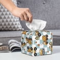 thumbnail image 6 of Gukieu Construction Vehicle Print Leather Tissue Box, PVC Waterproof Velcro Opening and Closing Square Tissue Box Holder, Suitable for Home and Office Decoration, 6 of 7