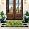 thumbnail image 2 of Grinch Door Mat Christmas Decoration Entrance Doormat Non-Slip Floor Mat Absorb Water Indoor Rugs Bath Kitchen Garden Entryway Mats Holiday Decor for Outdoor 30 * 17 inch, 2 of 6