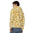 thumbnail image 4 of Kdxio Classical Cute Sunflower Print Men Hoodies Casual Hoodies for Men with Zip Pockets Full Zip Long Sleeve Sweatshirt Sports Hooded Jacket-XX-Large, 4 of 5